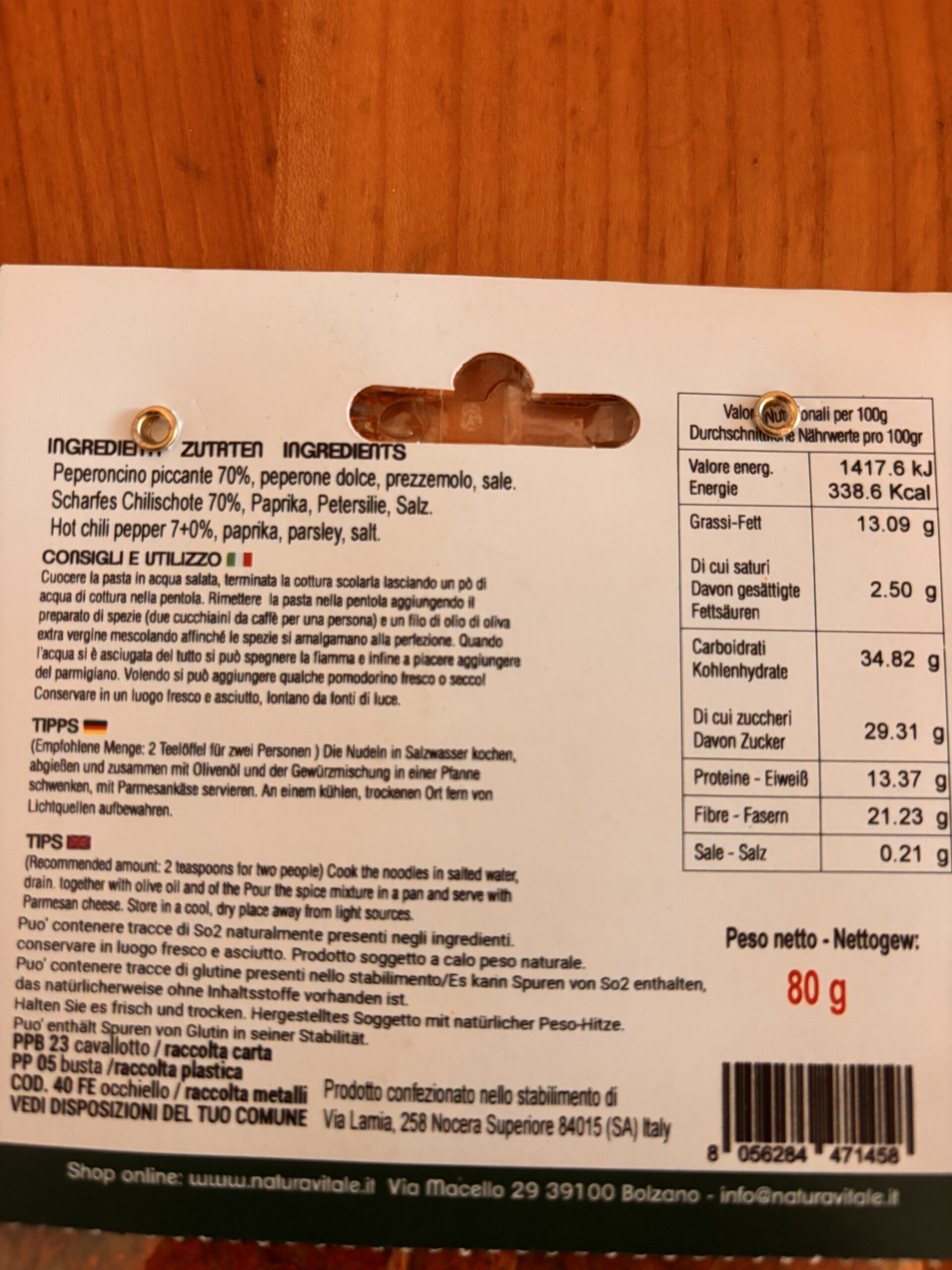Spaghettata piccante senza aglio (80gr) - immagine 2